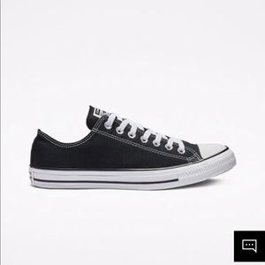 Black and white low top Converse